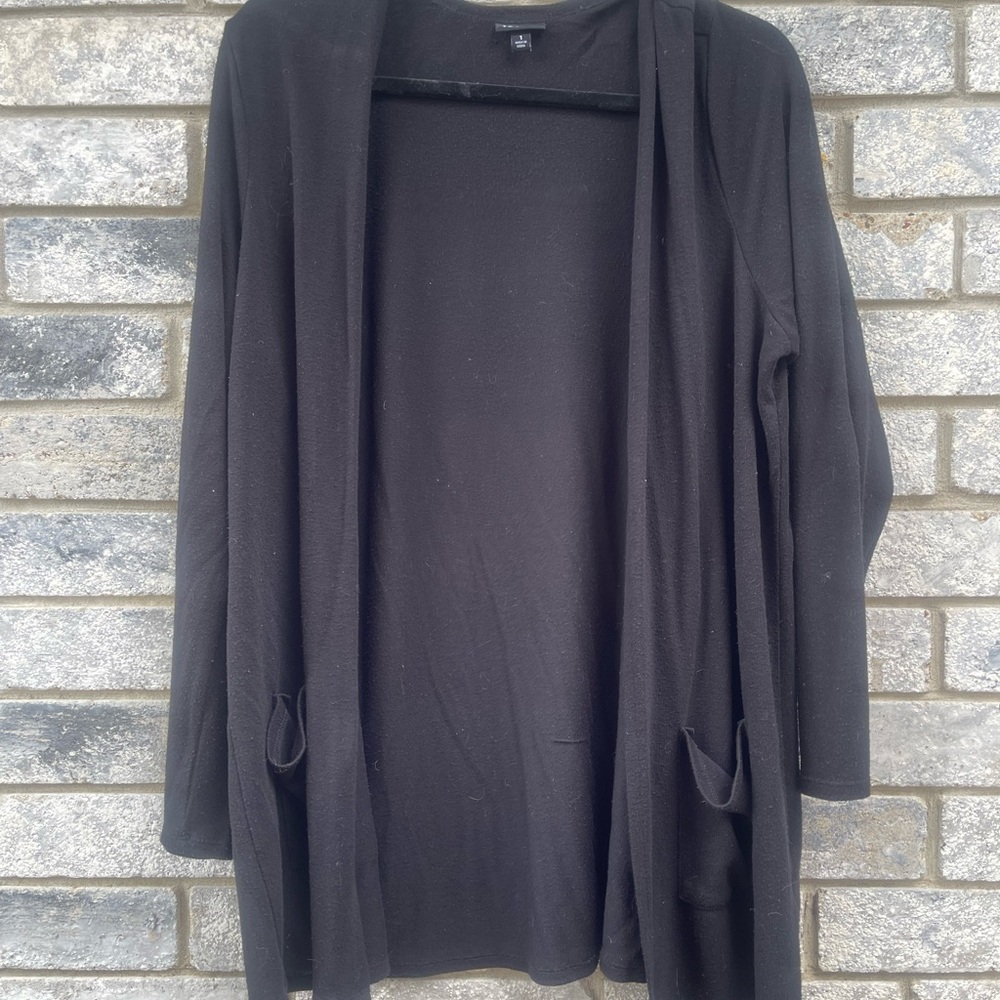 1X Torrid Black Cardigan Sweater with pockets